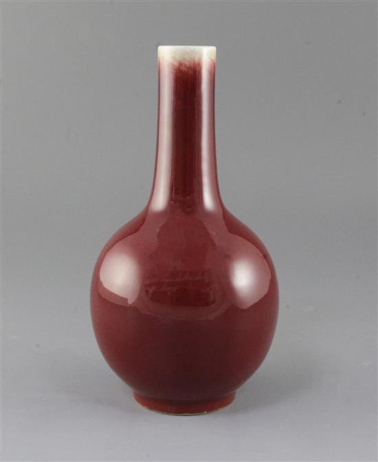 A Chinese Langyao bottle vase, Qing dynasty, height 24.5cm